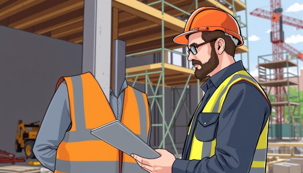 Image of a certified building inspector in NSW inspecting a construction site. Image of a certified building inspector in NSW inspecting a construction site.
